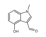 4-hydroxy-1-methyl-1H-indole-3-carbaldehyde结构式