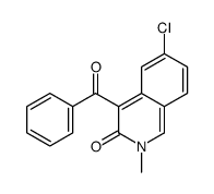 4-benzoyl-6-chloro-2-methylisoquinolin-3-one Structure