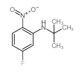 N-叔丁基-5-氟-2-硝基苯胺结构式