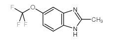 2-甲基-5-三氟甲氧基苯并咪唑结构式