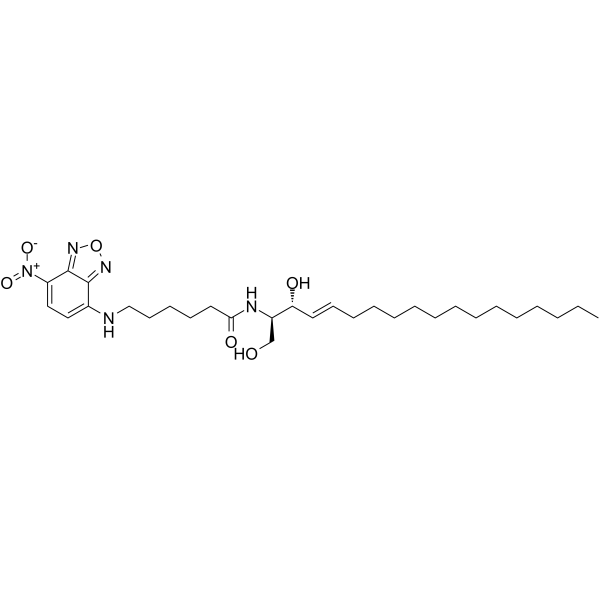 C-6 NBD-二氢神经酰胺结构式