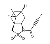 N-(2-butynoyl)bornane-10,2-sultam结构式