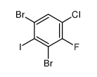 1,3-dibromo-5-chloro-4-fluoro-2-iodobenzene Structure