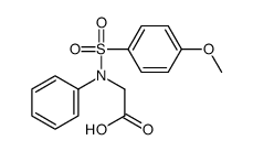 2-(N-(4-methoxyphenyl)sulfonylanilino)acetic acid Structure