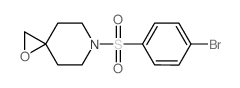 6-(4-溴苯磺酰基)-1-恶-6-氮杂螺[2.5]辛烷结构式