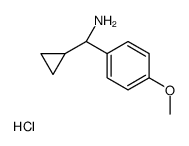 (R)-Cyclopropyl(4-methoxyphenyl)methanamine hydrochloride Structure