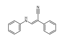 3-anilino-2-phenyl-acrylonitrile Structure