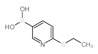 2-乙基硫代吡啶-5-硼酸结构式