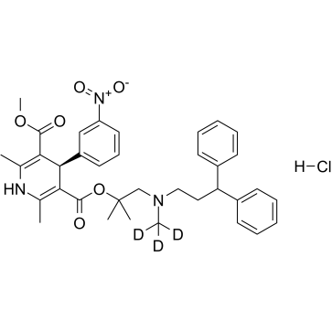 (R)-Lercanidipine D3 hydrochloride结构式