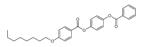 (4-benzoyloxyphenyl) 4-octoxybenzoate Structure