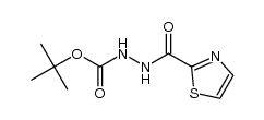 1,1-dimethylethyl 2-(1,3-thiazol-2-ylcarbonyl)hydrazinecarboxylate结构式