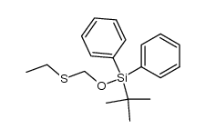 (tert-butyldiphenylsilyloxy)methyl ethyl sulfide结构式