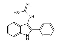 (2-phenyl-1H-indol-3-yl)thiourea结构式