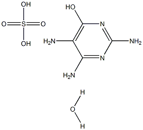6-Hydroxy-2,4,5-triaminopyrimidine sulfate hydrate Structure