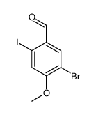 5-bromo-2-iodo-4-methoxybenzaldehyde Structure