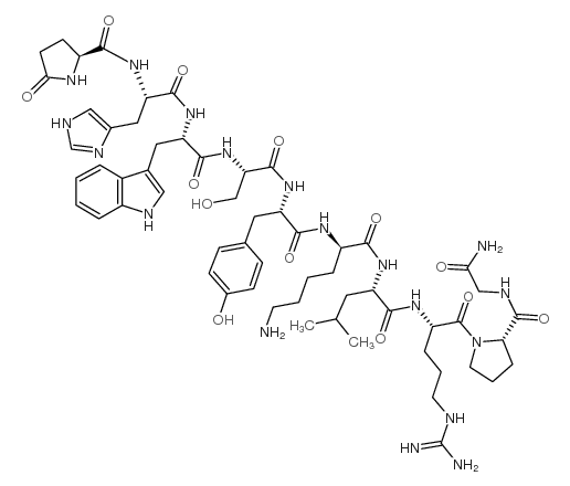 (D-Lys6)-LHRH trifluoroacetate salt Structure