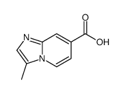 IMidazo[1,2-a]pyridine-7-carboxylic acid, 3-Methyl- Structure