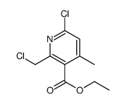 ethyl 6-chloro-2-(chloromethyl)-4-Methylnicotinate Structure