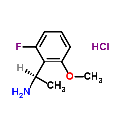 (R)-1-(2-Fluoro-6-Methoxyphenyl)ethanamine hydrochloride结构式