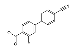 4-氰基-3-氟-[1,1-联苯]-4-羧酸甲酯结构式