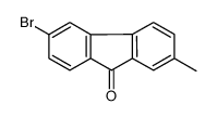 6-bromo-2-methylfluoren-9-one结构式