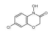 7-chloro-4-hydroxy-2H-1,4-benzoxazin-3(4H)-one结构式