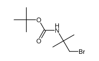 tert-butyl (1-bromo-2-methylpropan-2-yl)carbamate Structure