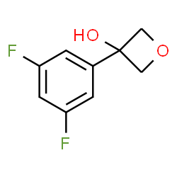 3-(3,5-二氟苯基)氧杂环丁烷-3-醇结构式