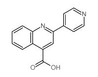 2-(4-吡啶基)-4-喹啉羧酸结构式