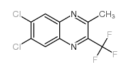 6,7-二氯-2-甲基-3-三氟甲基喹喔啉结构式