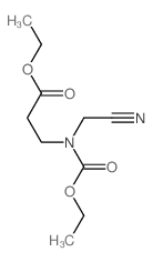 b-Alanine,N-carboxy-N-(cyanomethyl)-, diethyl ester (6CI,7CI,8CI)结构式