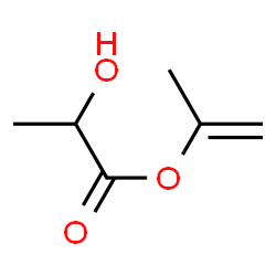Propanoic acid, 2-hydroxy-, 1-methylethenyl ester (9CI) Structure