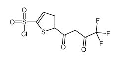 5-(4,4,4-trifluoro-3-oxobutanoyl)thiophene-2-sulfonyl chloride Structure
