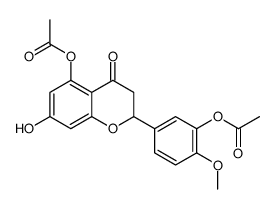 橙皮素3',5-二乙酸酯结构式