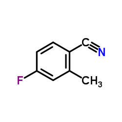 4-氟-2-甲基苯腈结构式
