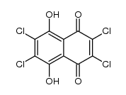 2,3,6,7-tetrachloronaphthazarin结构式