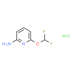 6-(二氟甲氧基)吡啶-2-胺盐酸盐结构式