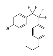 1-bromo-4-[1,1,2,2-tetrafluoro-2-(4-propylphenyl)ethyl]benzene Structure