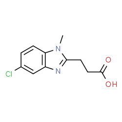 3-(5-Chloro-1-methyl-1H-benzoimidazol-2-yl)-propionic acid Structure
