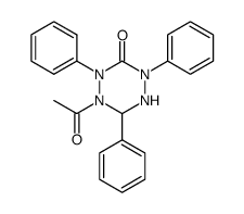 tetrahydro-1-acetyl-2,4,6-triphenyl-1,2,4,5-tetrazin-3(2H)-one结构式