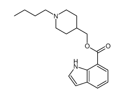 1H-Indole-7-carboxylic acid, (1-butyl-4-piperidinyl)Methyl ester Structure