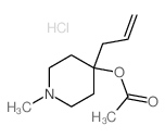 4-Piperidinol,1-methyl-4-(2-propen-1-yl)-, 4-acetate, hydrochloride (1:1) structure