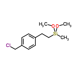 ((chloromethyl)phenylethyl)methyldimethoxysilane Structure