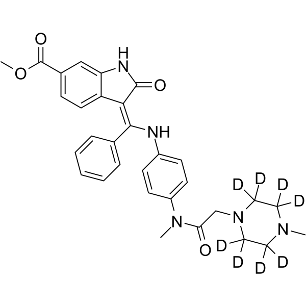 Nintedanib-d8结构式