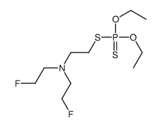 N-(2-diethoxyphosphinothioylsulfanylethyl)-2-fluoro-N-(2-fluoroethyl)ethanamine Structure