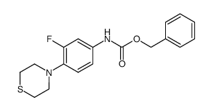 (3-氟-4-硫代吗啉苯基)氨基甲酸苄酯结构式