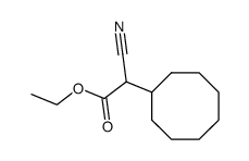 1-cyano-1-ethoxycarbonyl-1-cyclooctylmethane结构式