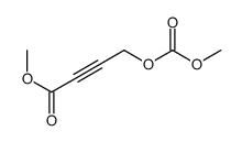 methyl 4-methoxycarbonyloxybut-2-ynoate结构式