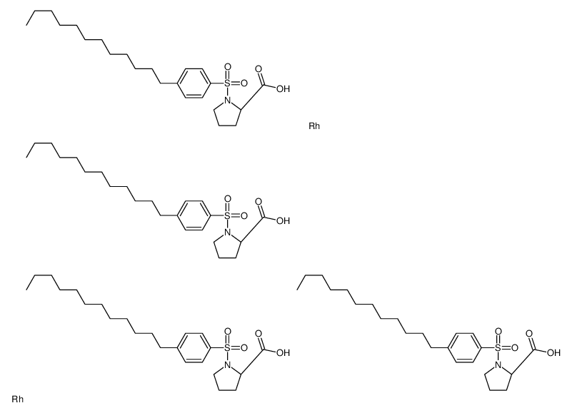 四[[R]-(+)-N-(对十二烷基苯基磺酰基)脯氨酸]铑(II)Rh2(R-DOSP)4图片