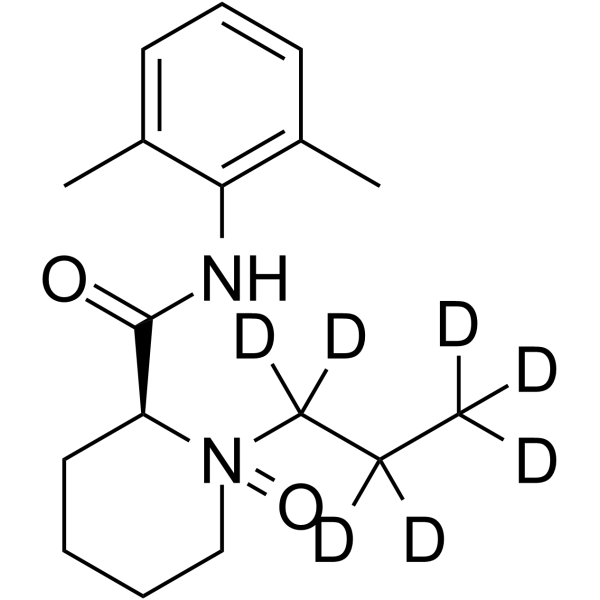 Ropivacaine-d7 N-Oxide Structure